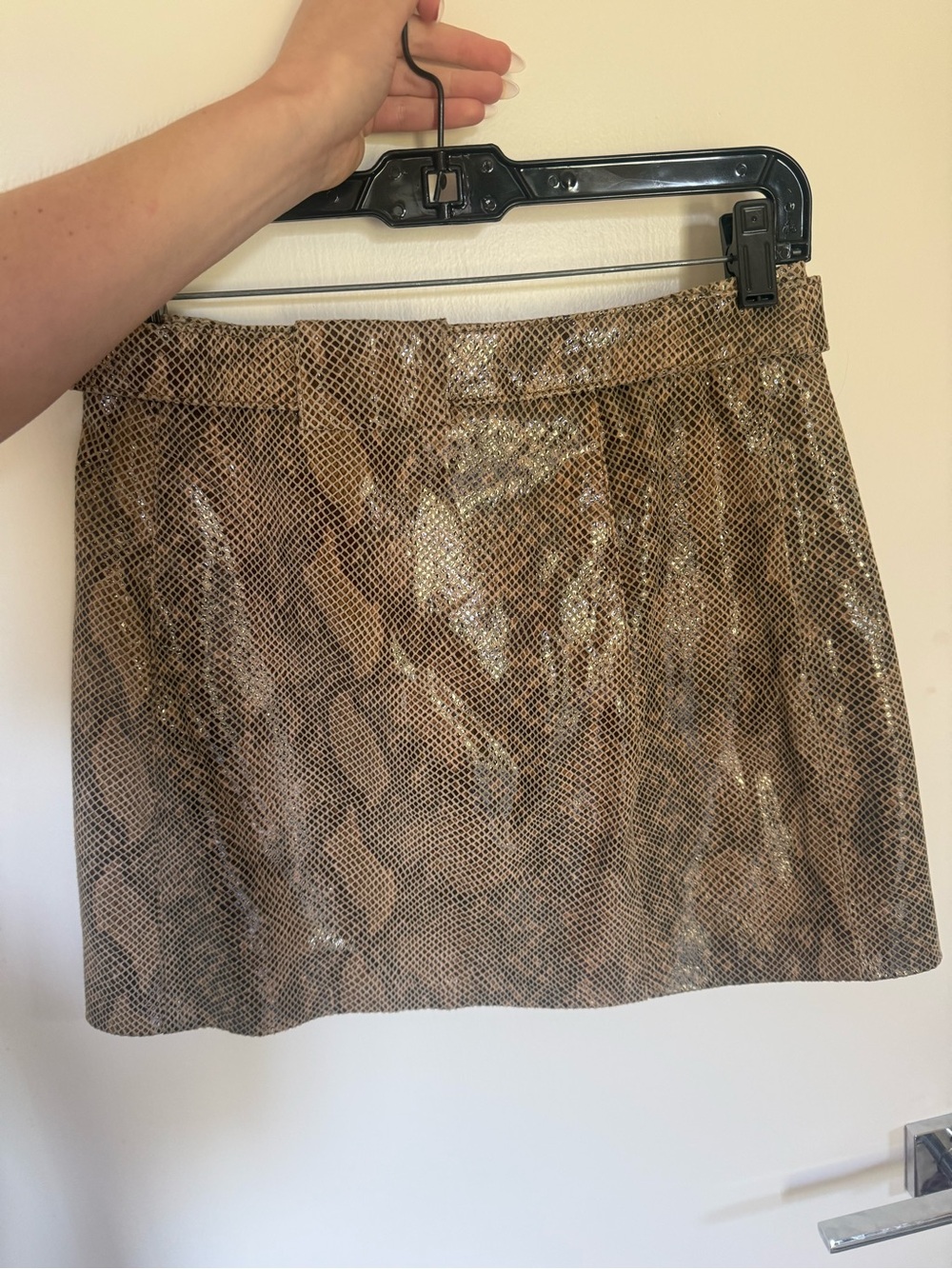 Python Embossed Mini skirt - Picture 2 of 4